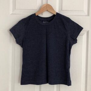 Plain blue t-shirt
